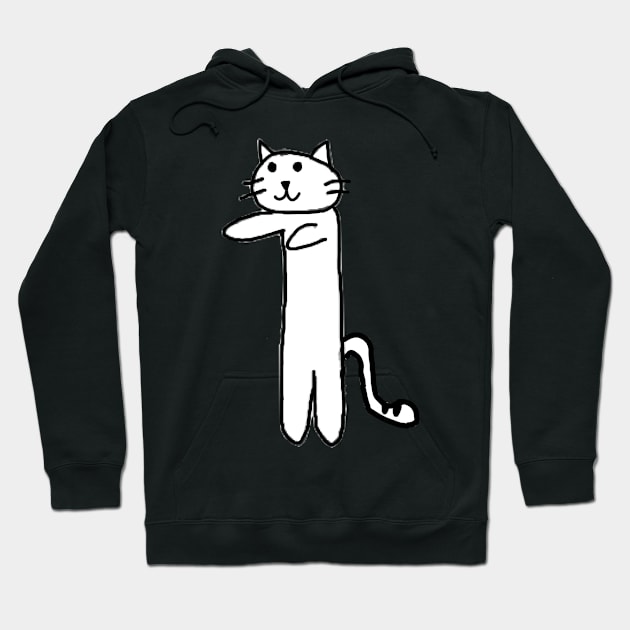 Long Catto Doodle Hoodie by BadDoodler